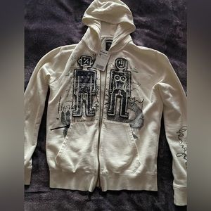 Desigual zip up hoodie, men, small